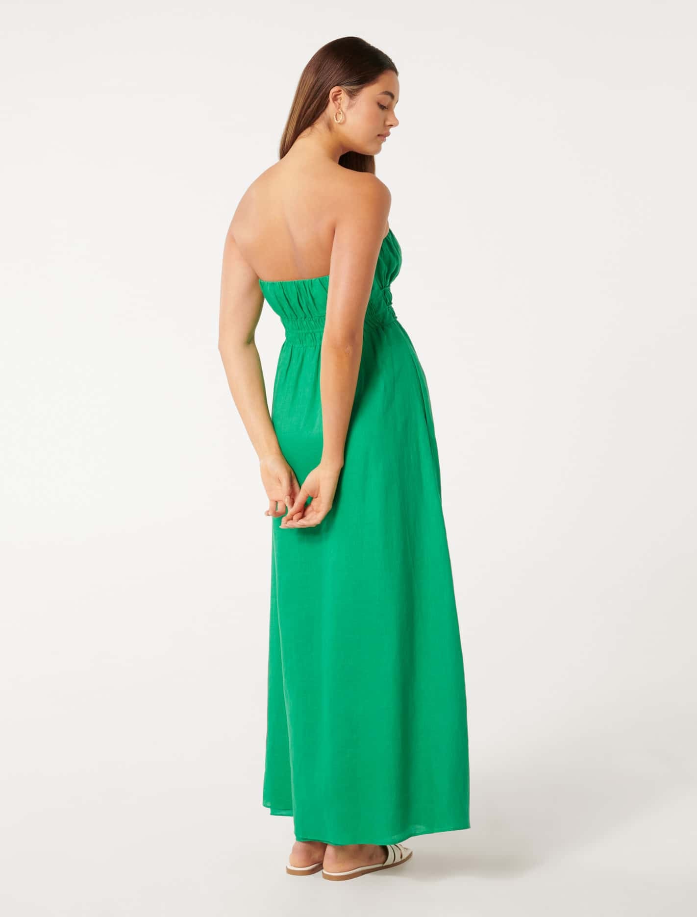 Romie Strapless Piping Midi Atlantis