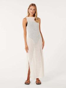 Lily Crochet Cover Up White