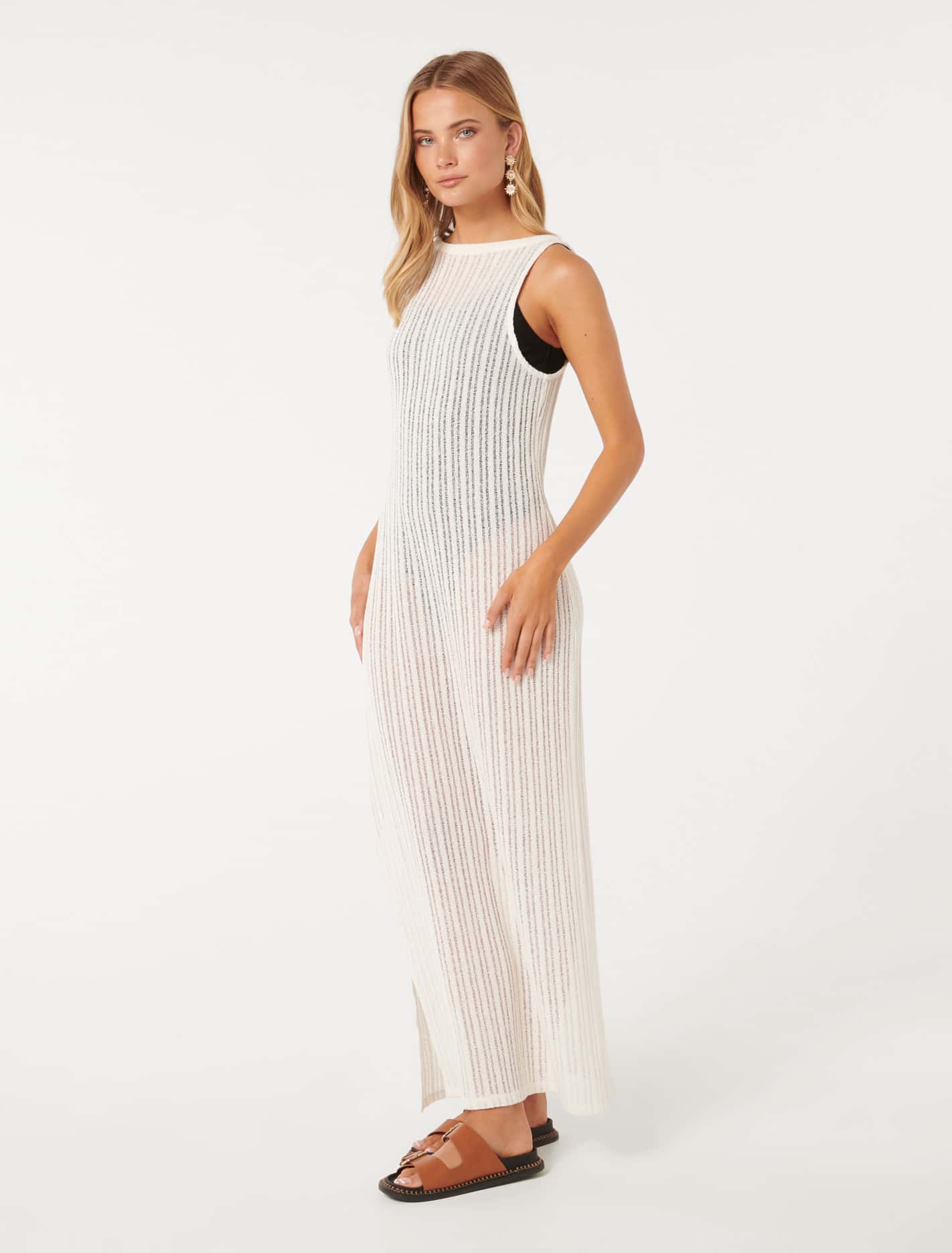 Lily Crochet Cover Up White