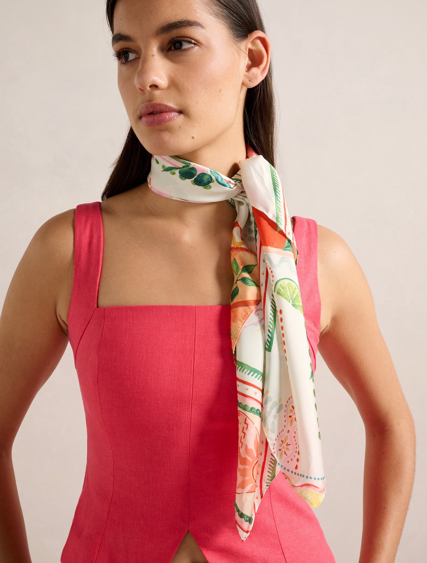 Gabbie Satin Scarf Almada Holiday