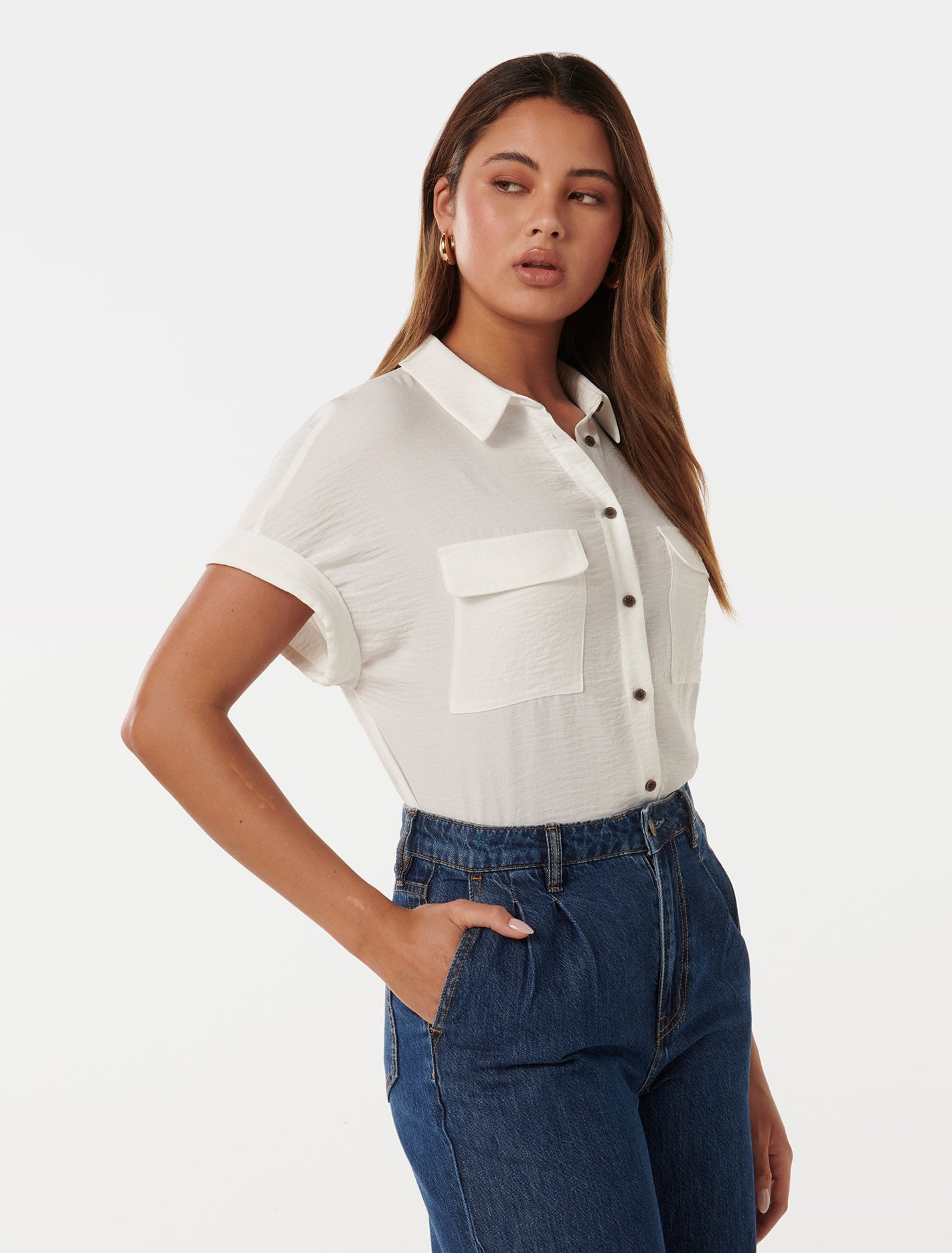 Sawyer Short Sleeve Shirt Porcelain