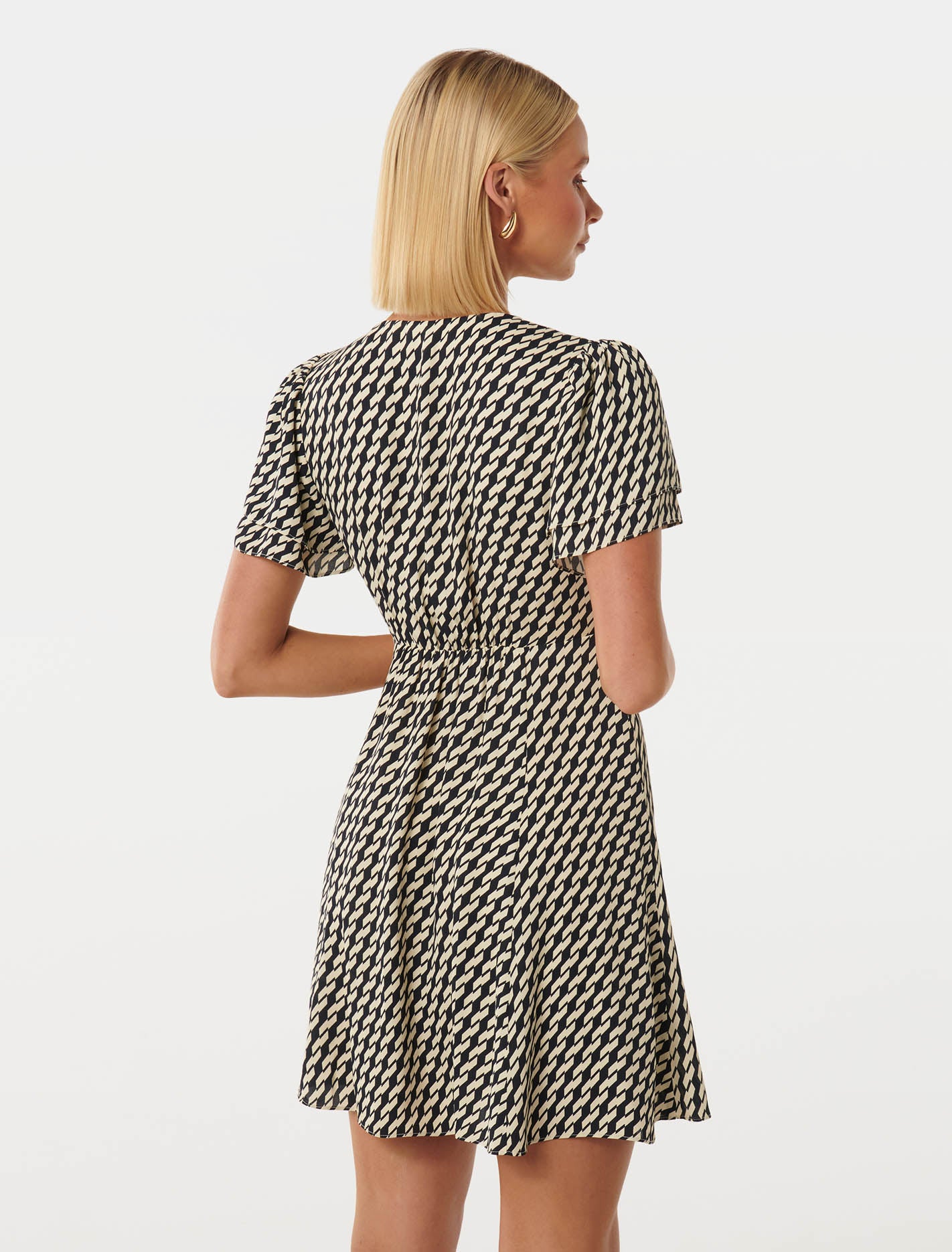 Pria Button Through Mini Bias Davis Geo