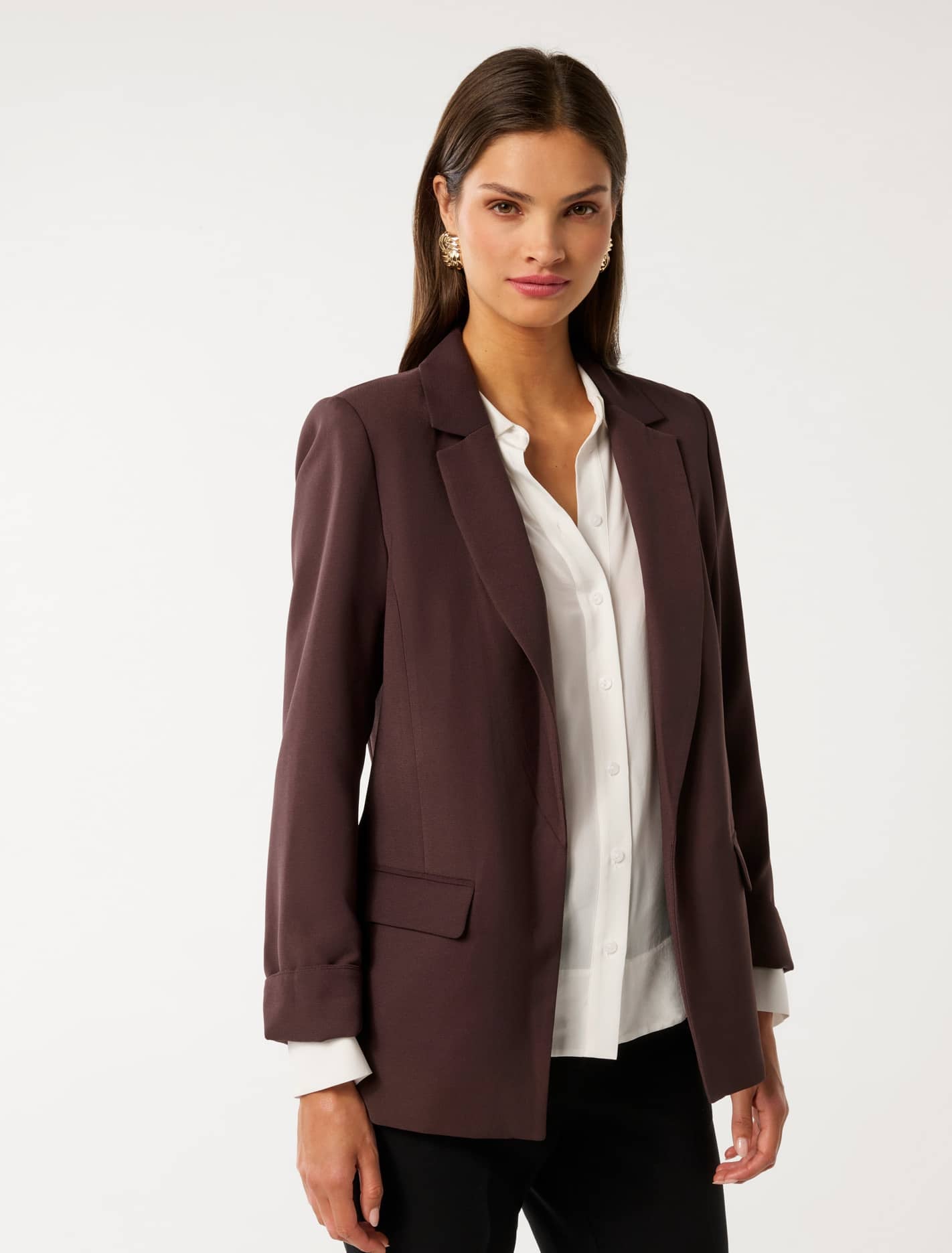 Mason Boyfriend Blazer Espresso