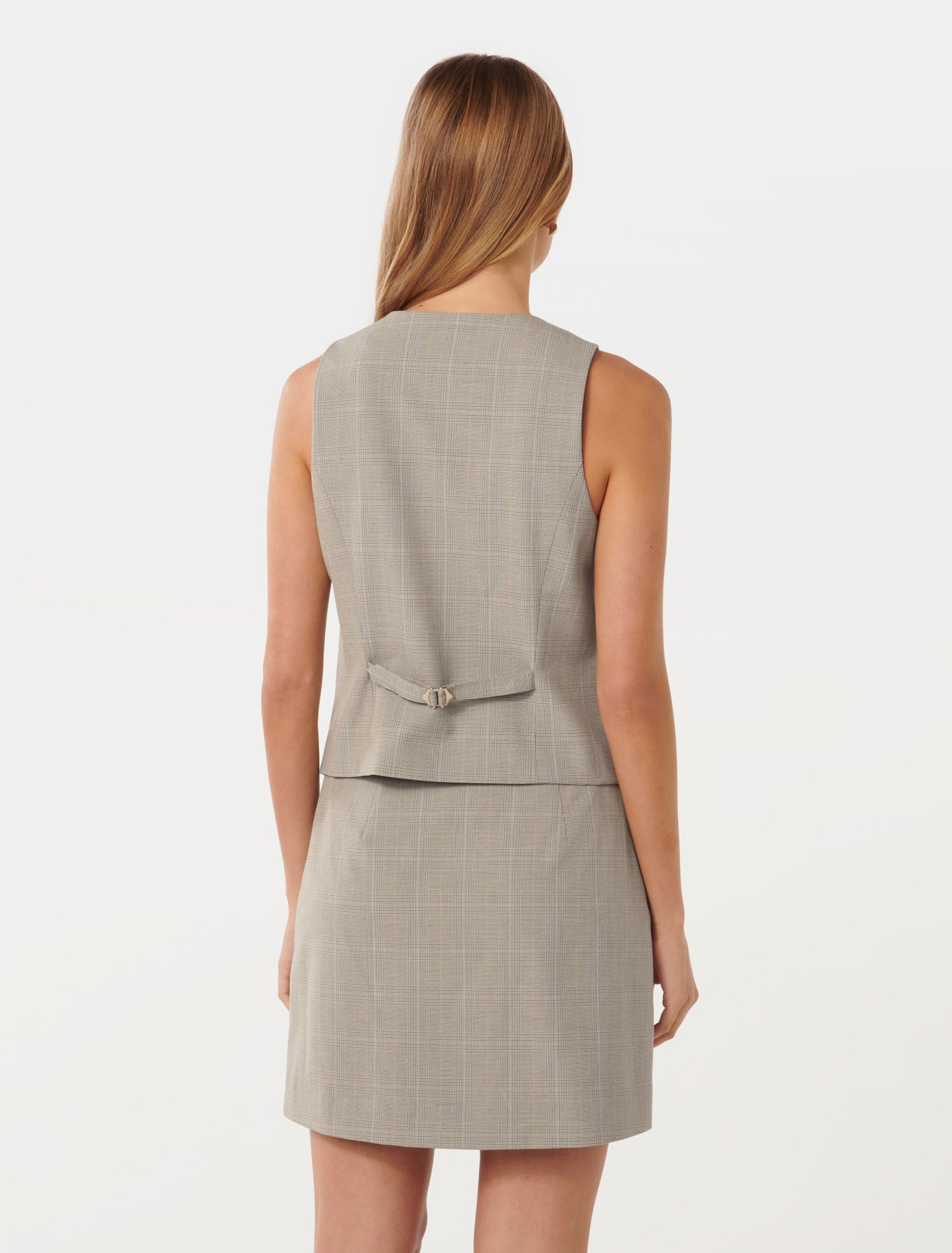 Rose Waistcoat Light Grey Check Suit