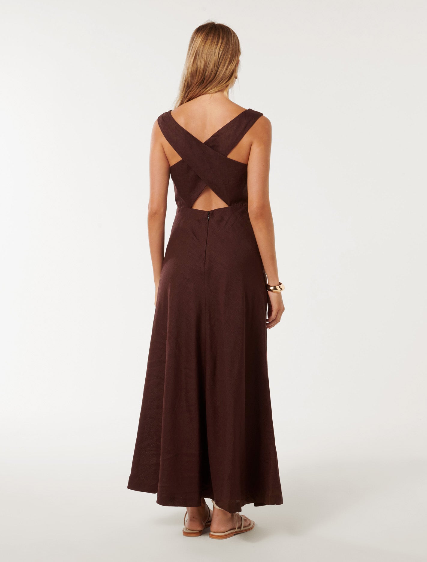 Tania Linen Midi Espresso