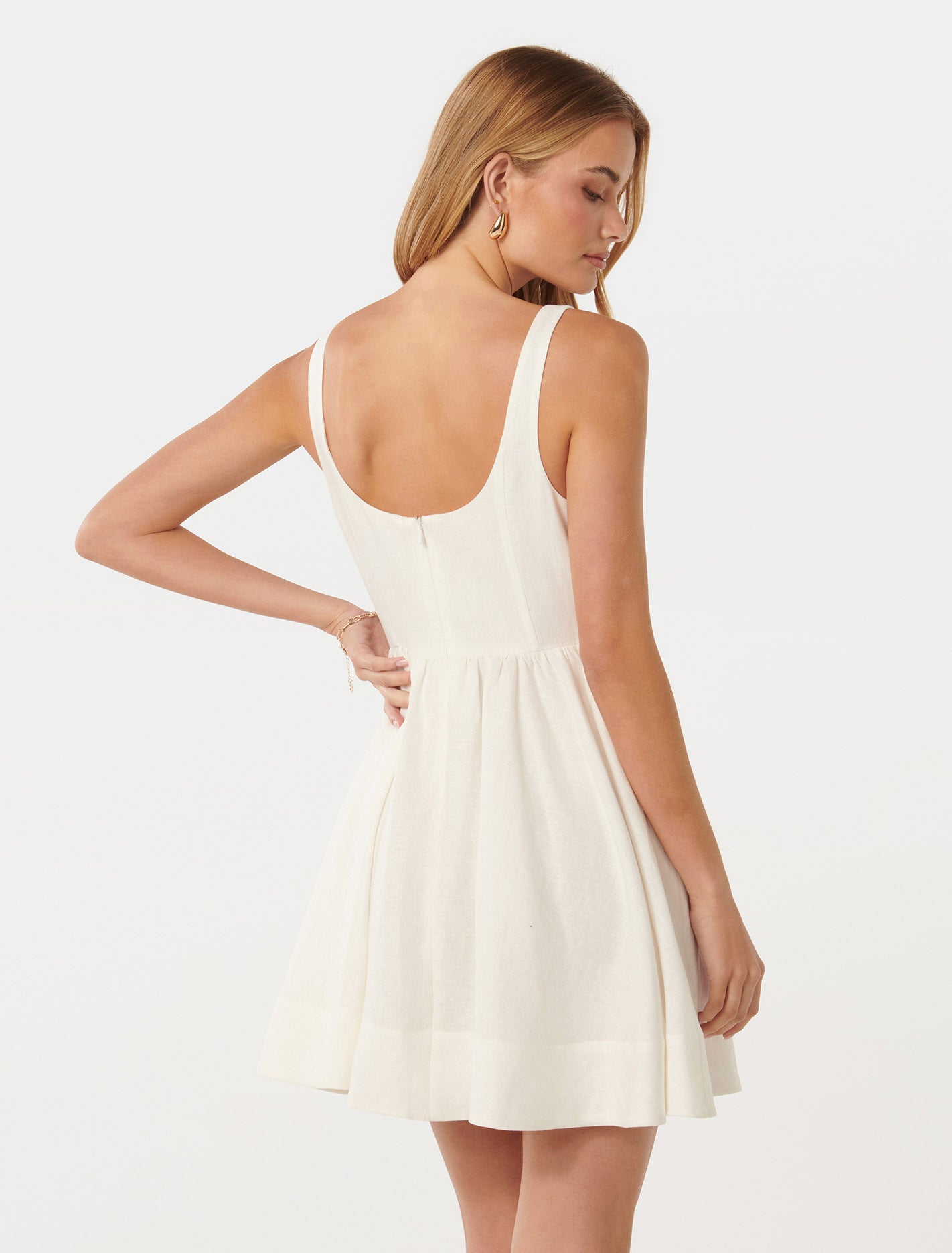 Carly Corset Mini Dress Porcelain