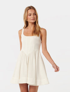Carly Corset Mini Dress Porcelain