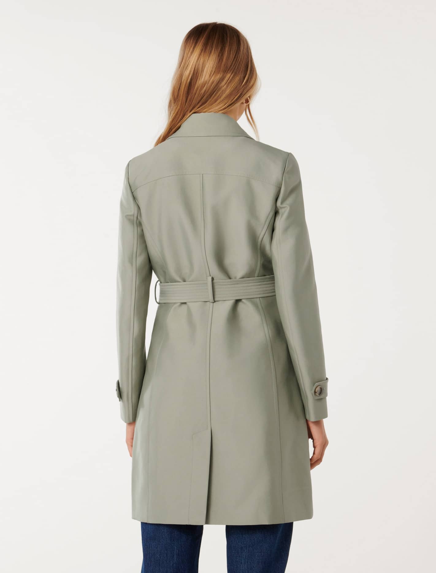 Alicia Short Trench Eucalyptus