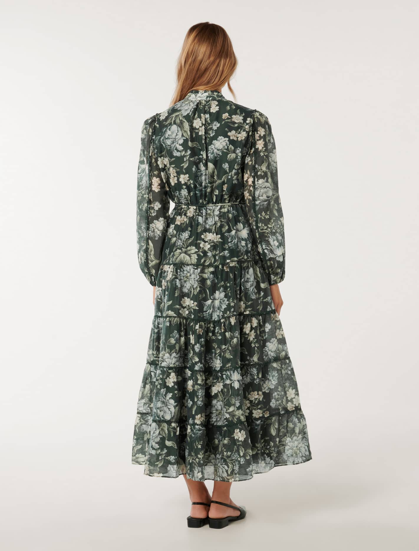 Jessie Button Down Midi Kinsley Floral