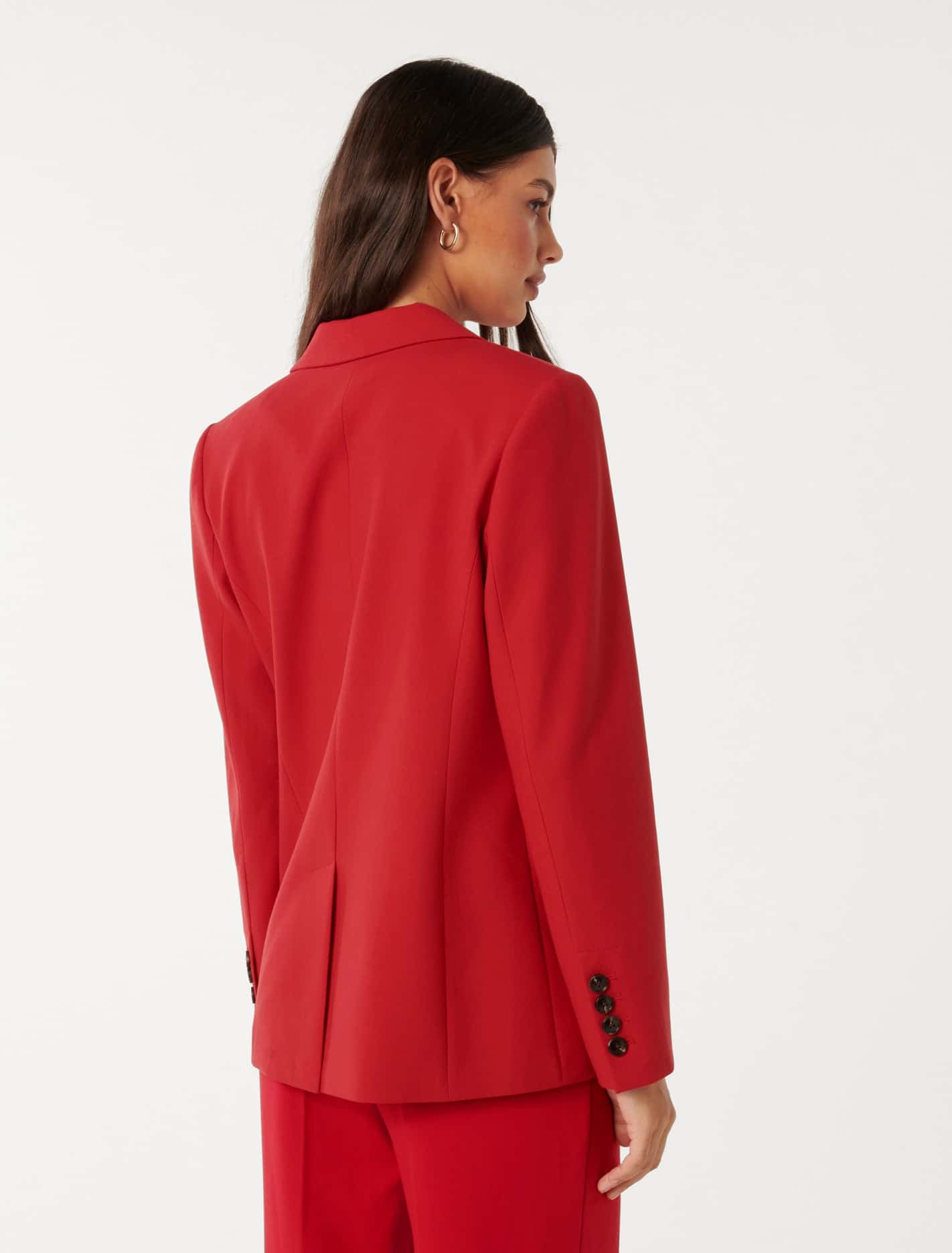 Frankie Single Breasted Blazer Red Suit