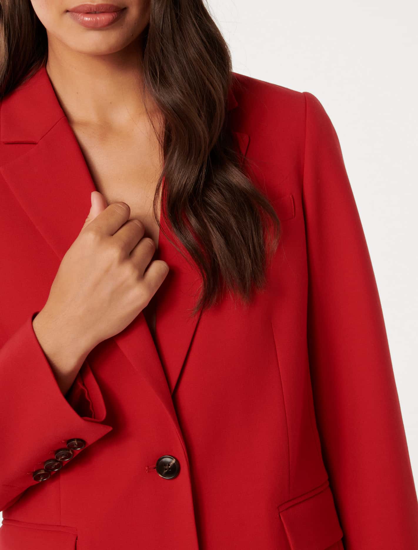 Frankie Single Breasted Blazer Red Suit