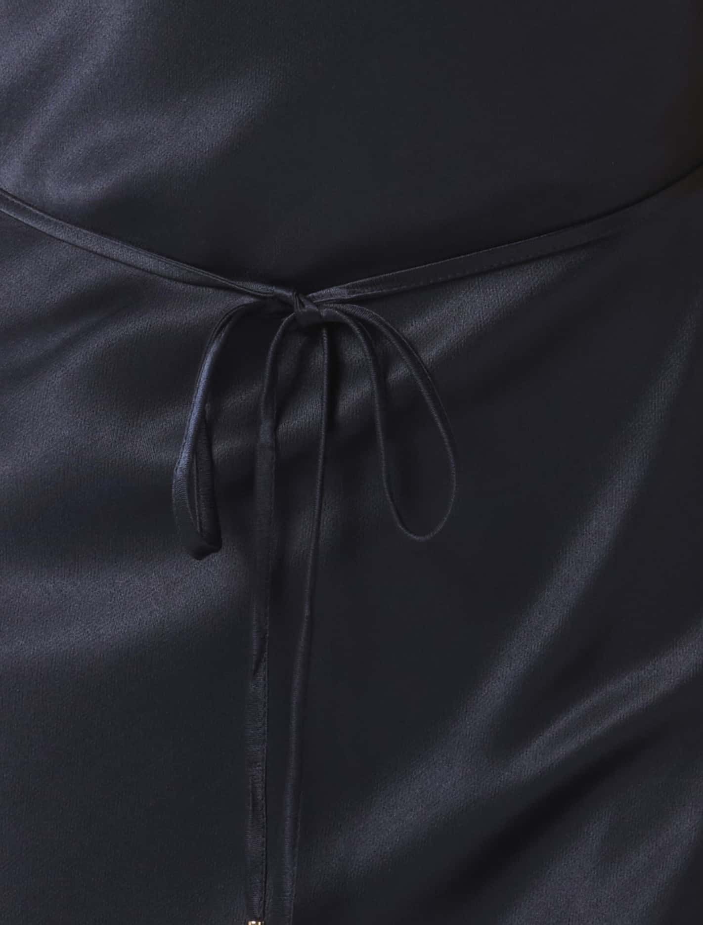 Lucy Satin Cowl Maxi Dress Deep Navy