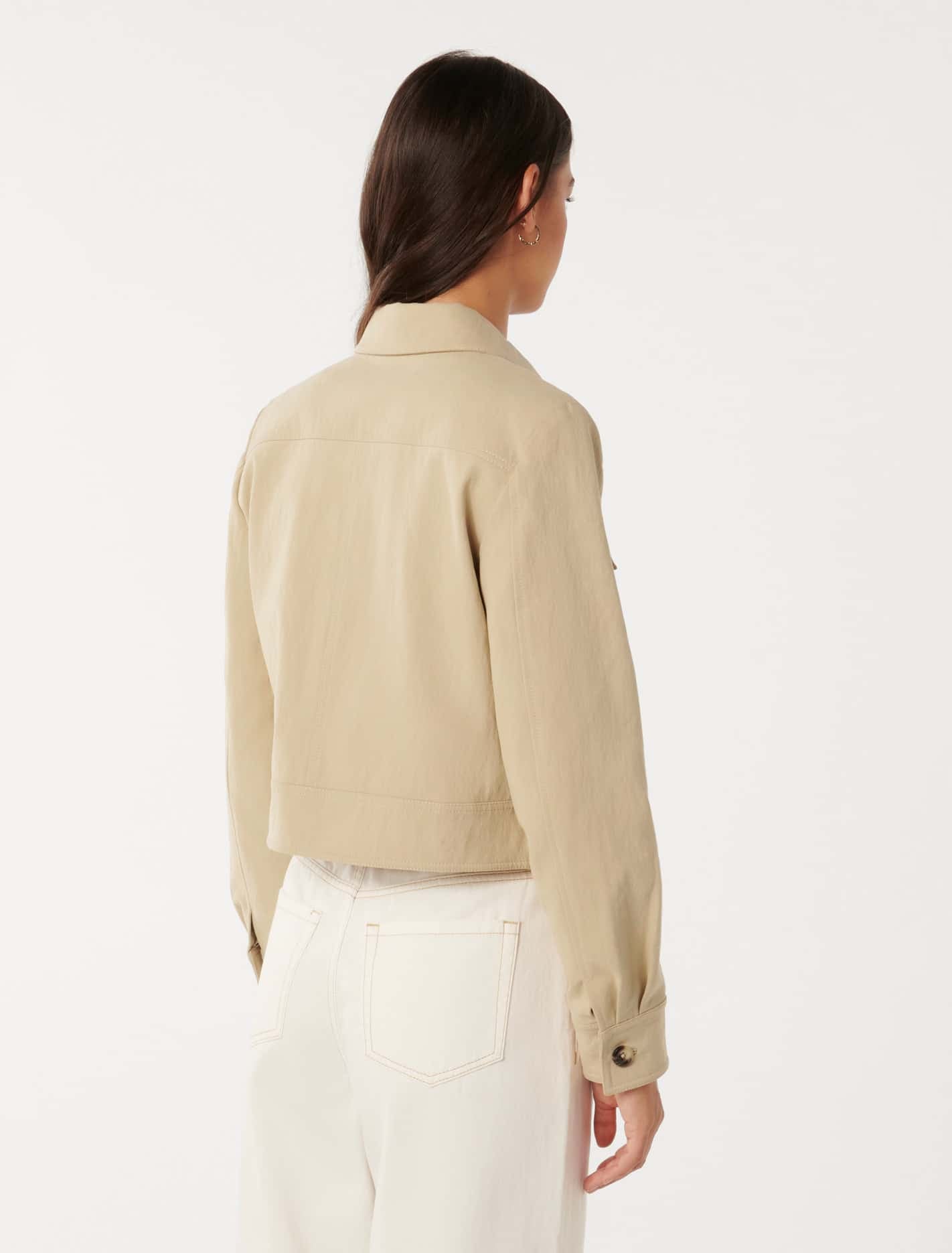 Luca Crop Utility Jacket Soft Camel