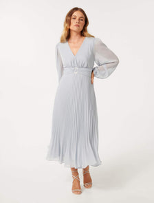 Rosalina Petite Ring Front Midi Sweet Blue