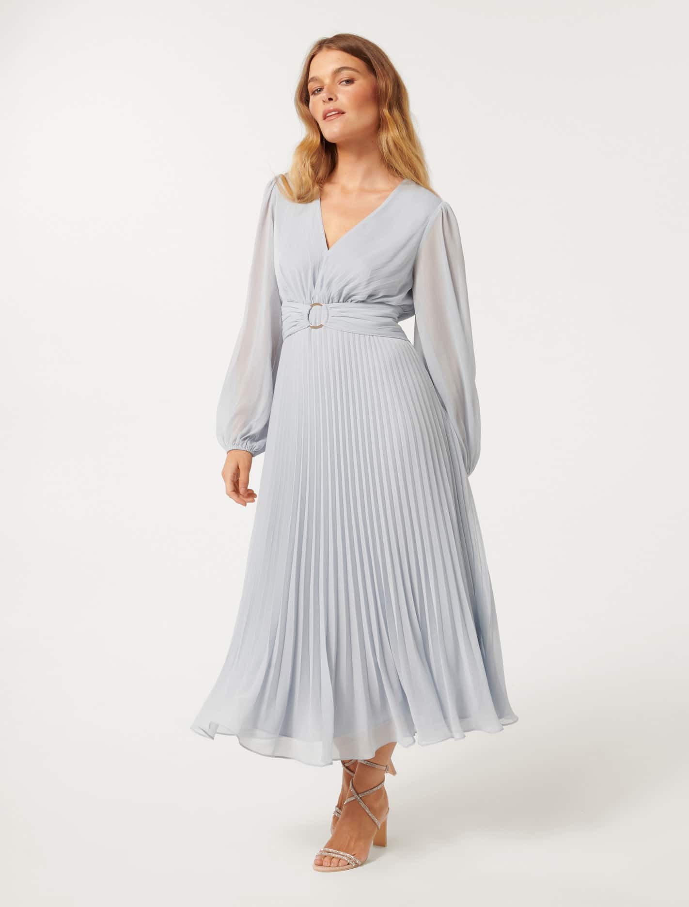 Rosalina Petite Ring Front Midi Sweet Blue