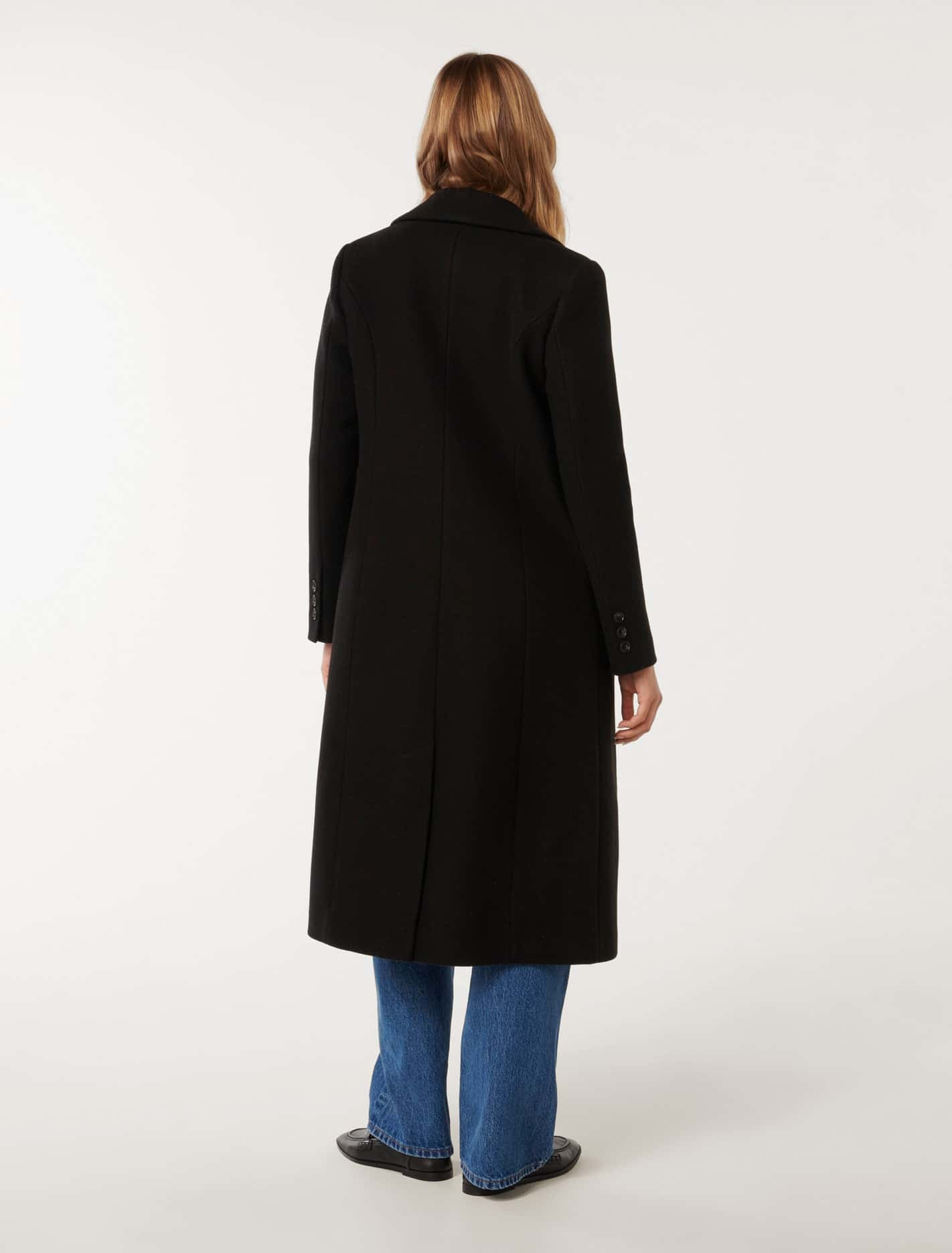 Arlo Single Breasted Coat Black