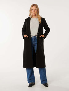 Arlo Single Breasted Coat Black