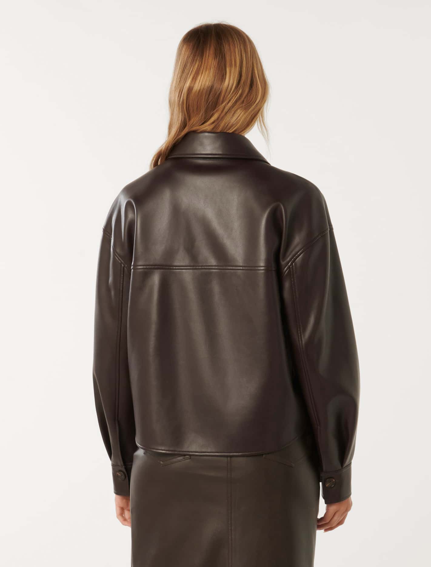 Margot PU Shacket Chocolate
