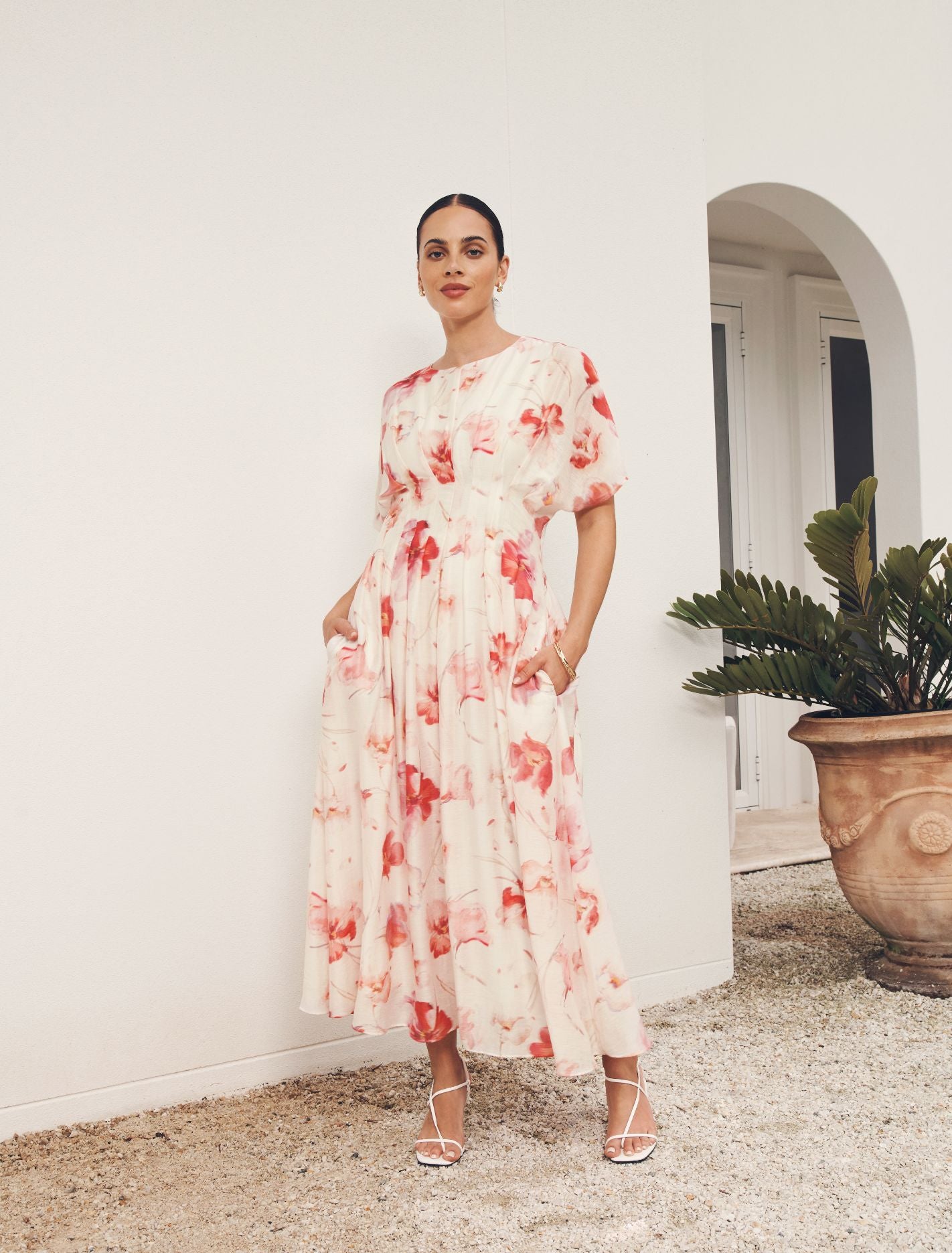 Eve Seam Detail Dress Valerie Floral