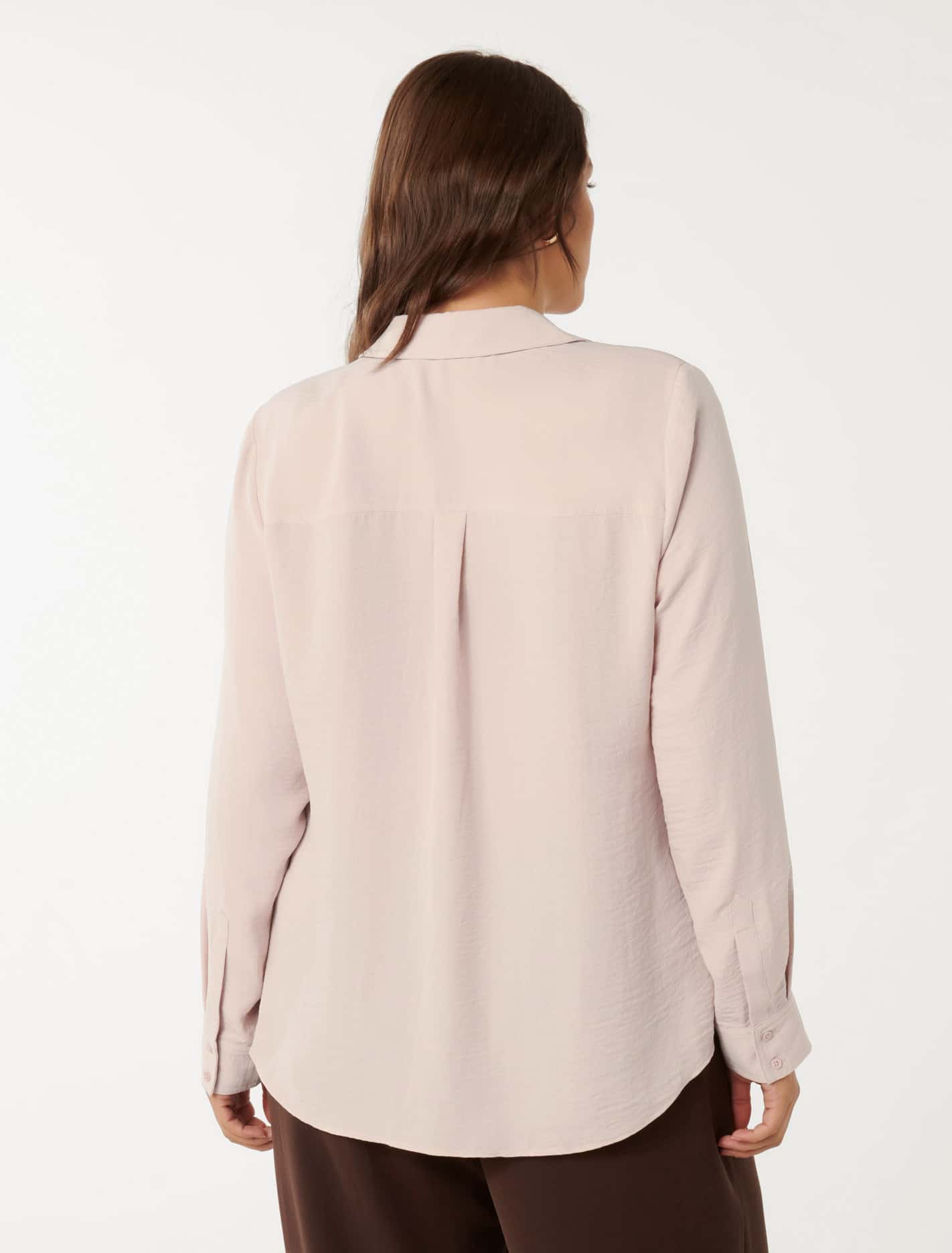 Samara Curve Long Sleeve Shirt Cloudy Pink