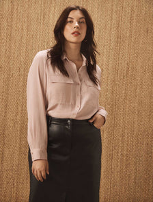 Samara Curve Long Sleeve Shirt Cloudy Pink
