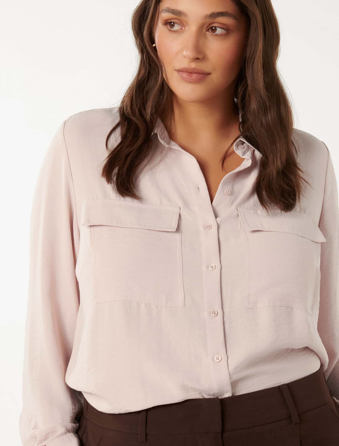 Samara Curve Long Sleeve Shirt Cloudy Pink