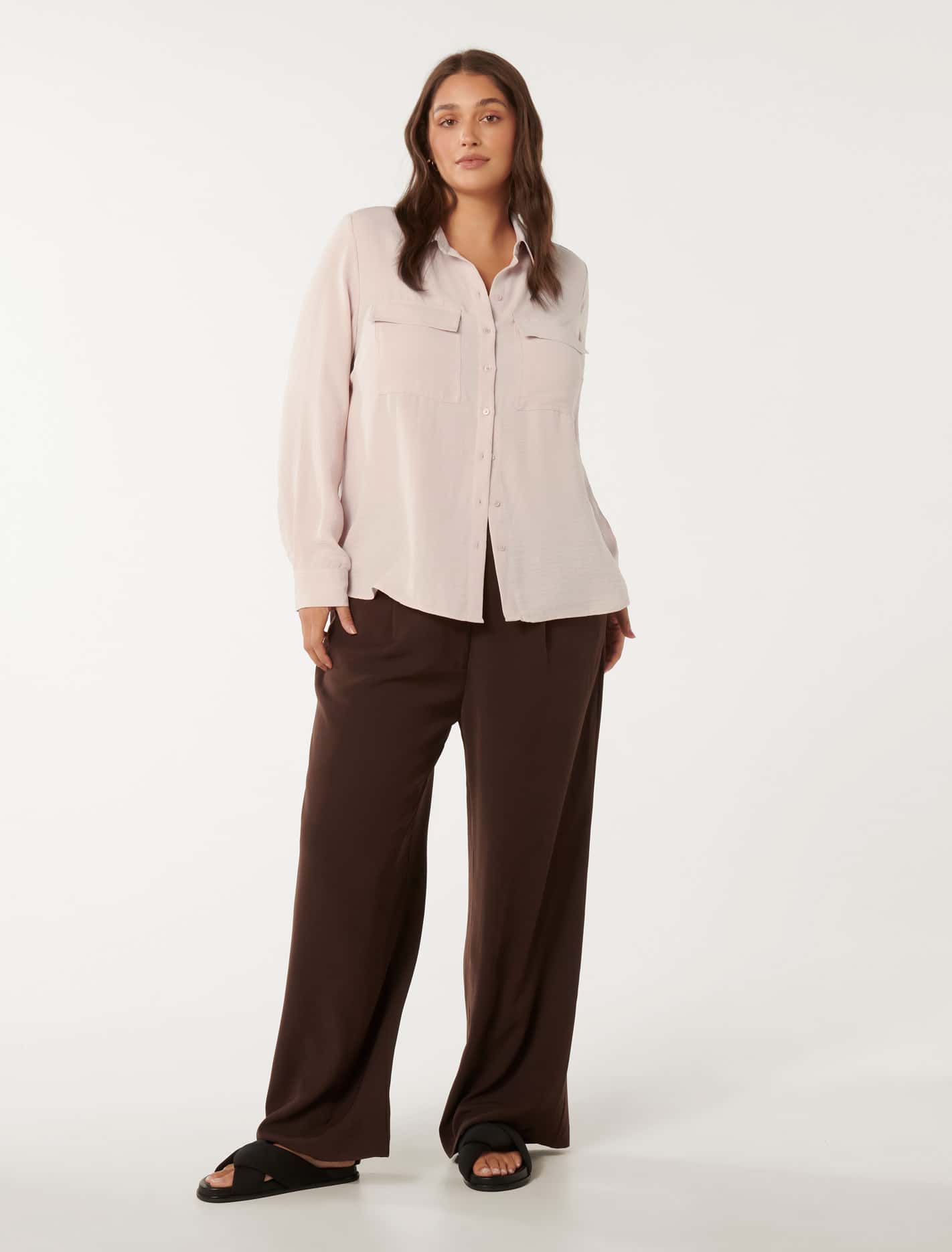 Samara Curve Long Sleeve Shirt Cloudy Pink