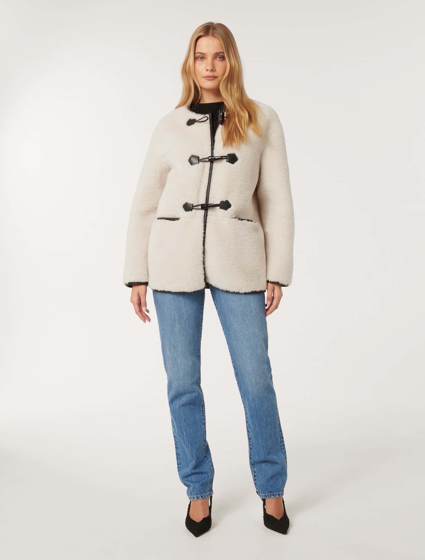 Sally Toggle Coat Cream