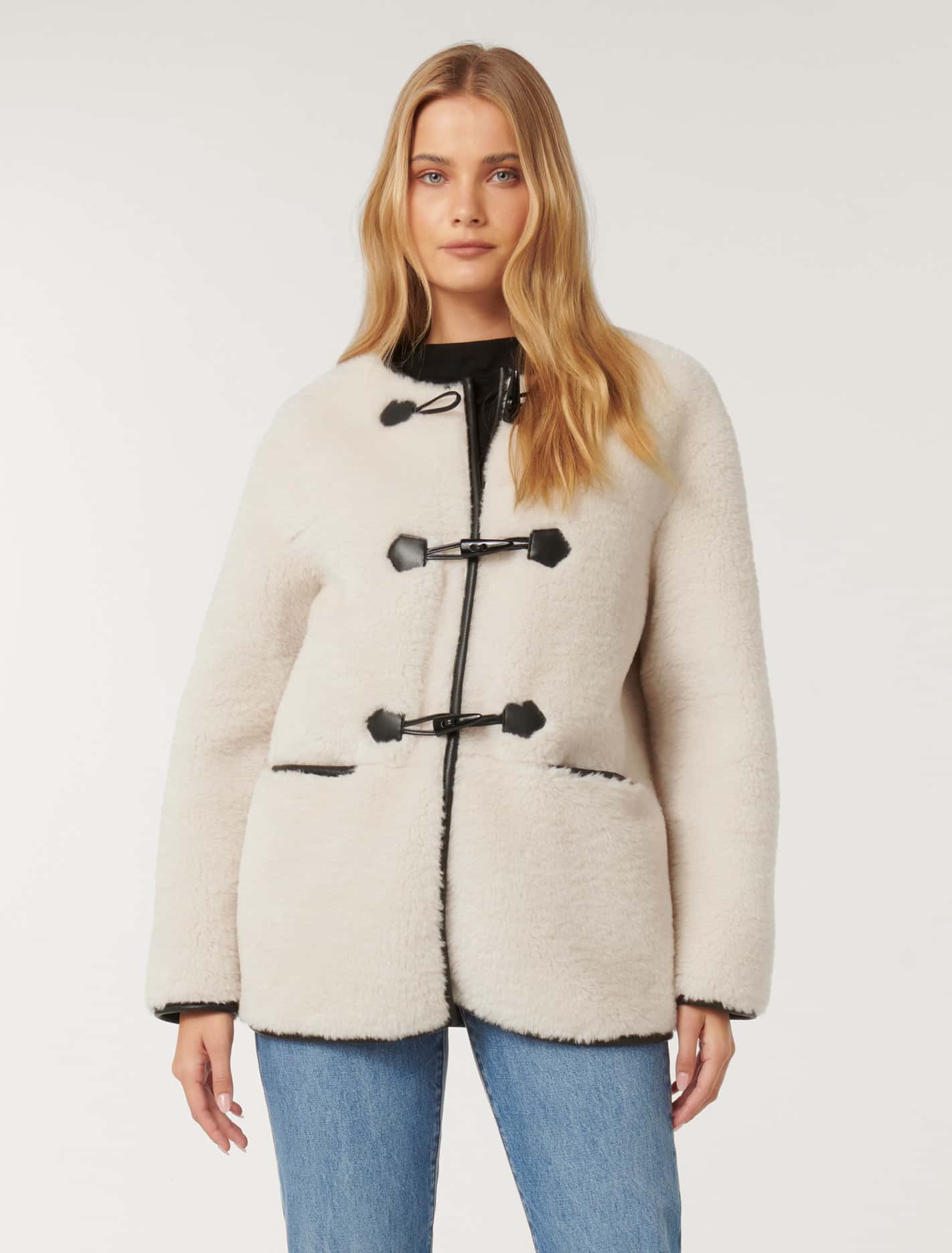 Sally Toggle Coat Cream