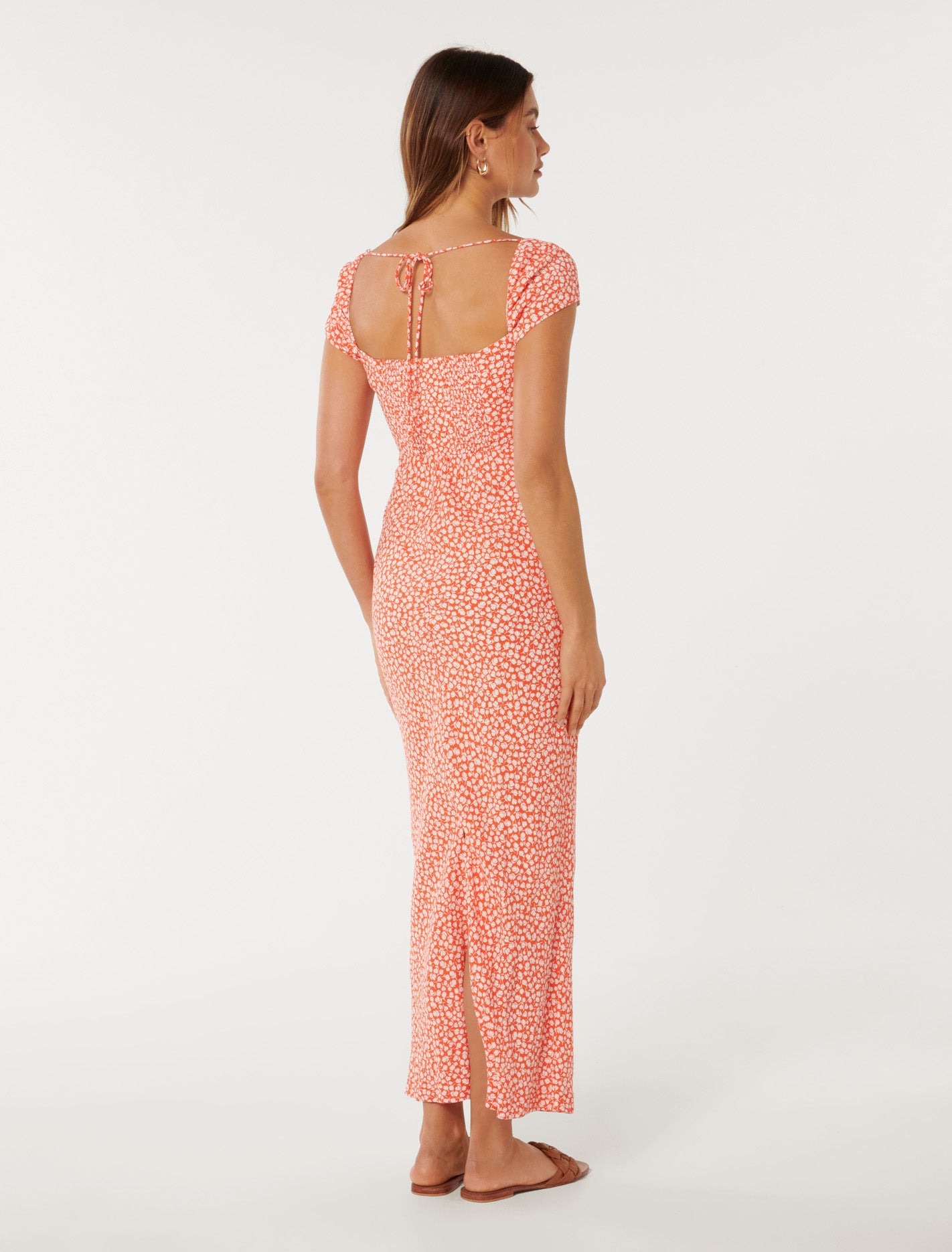 Tasmin Ruched Midi Memphis Ditsy