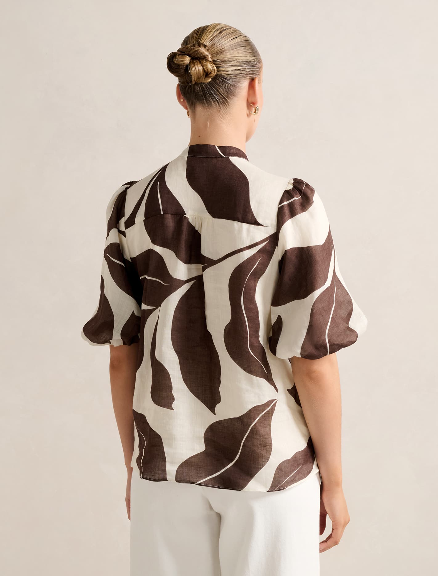 Paloma Puff-Sleeve Blouse Liston Stencil