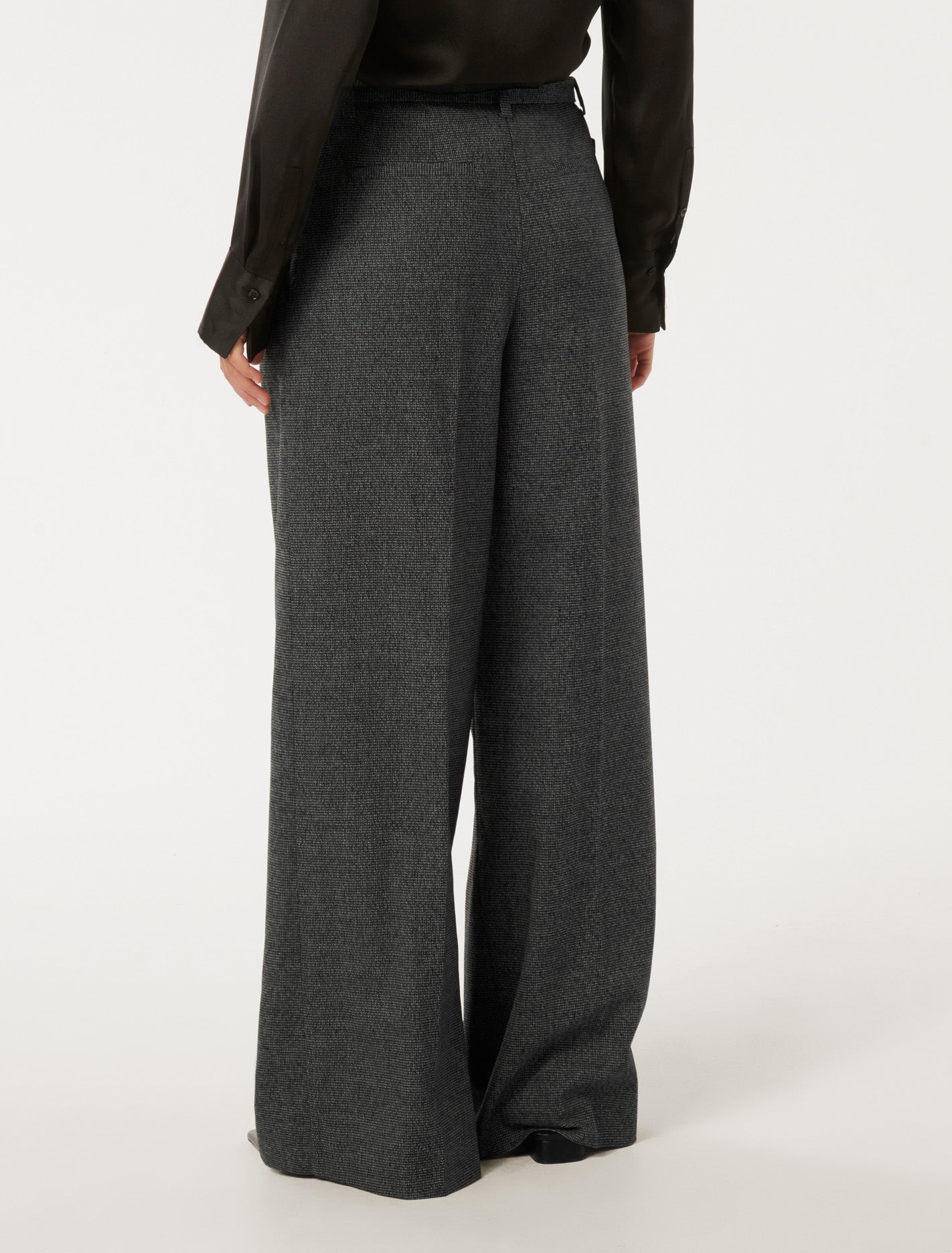 Charlie Belted Wide Leg Pant Black & White
