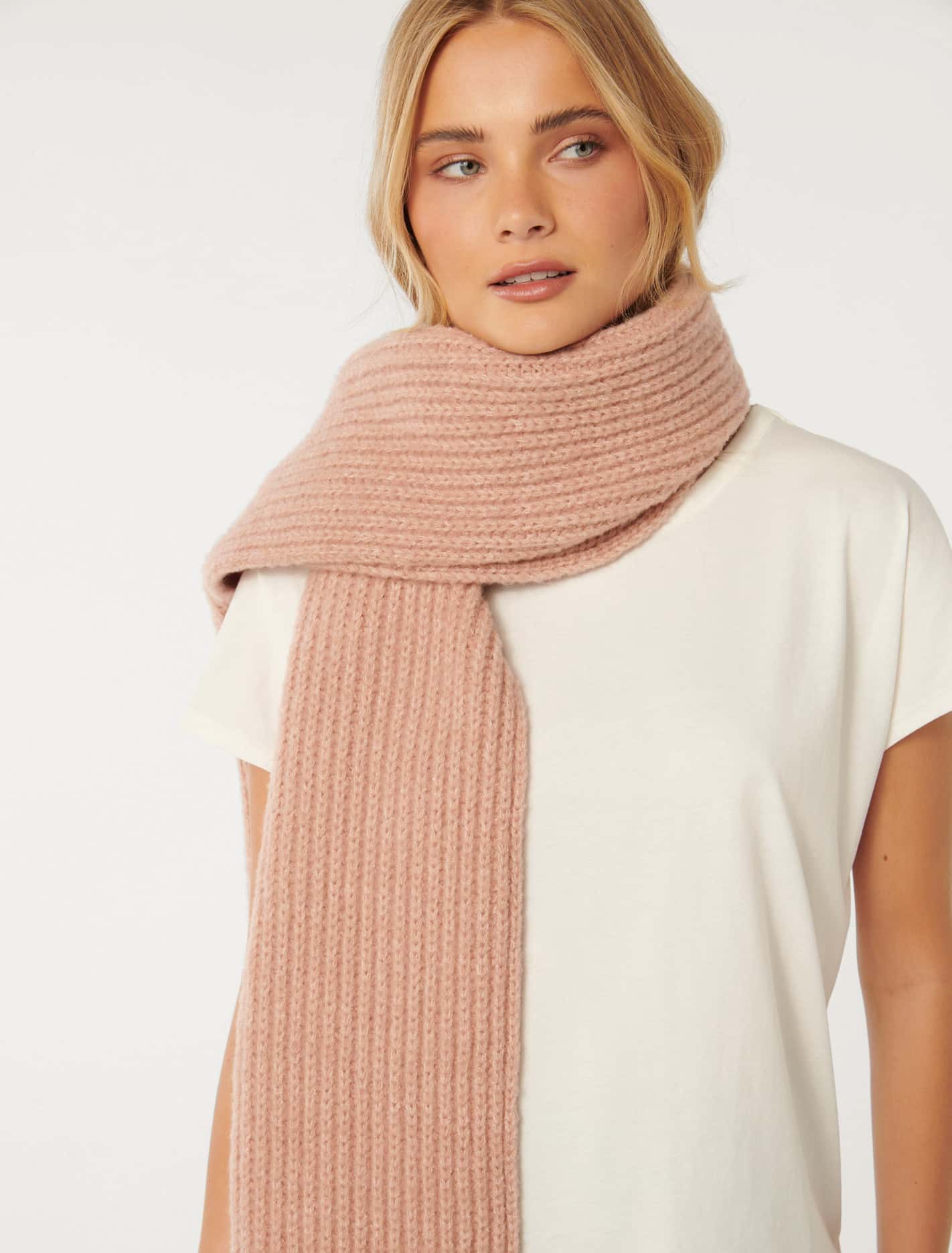 Rory Knit Scarf Blush