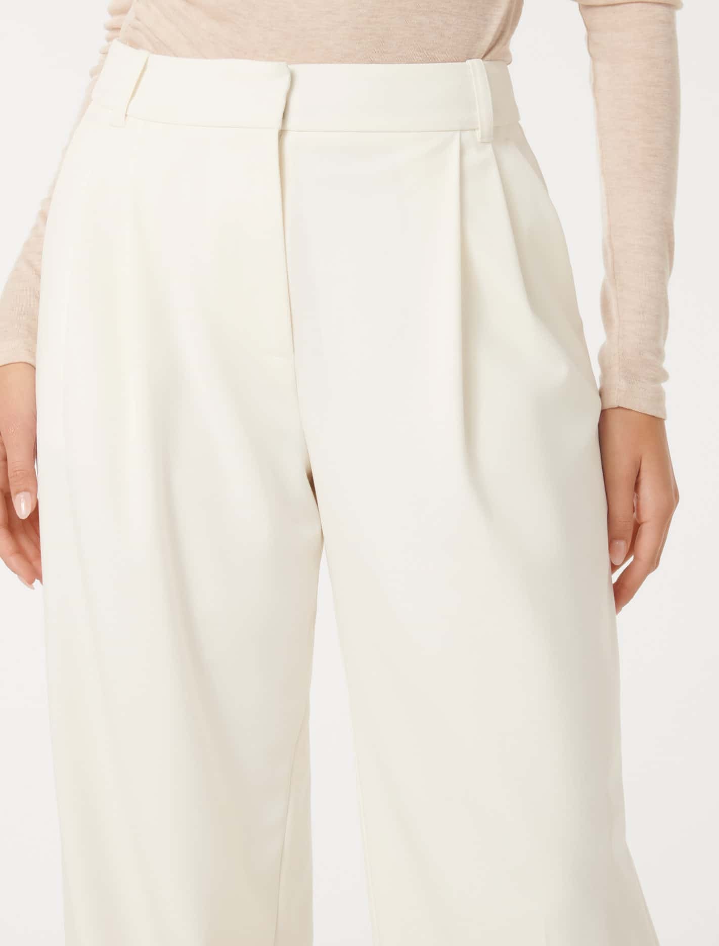 Libby Wide Leg Pant Porcelain