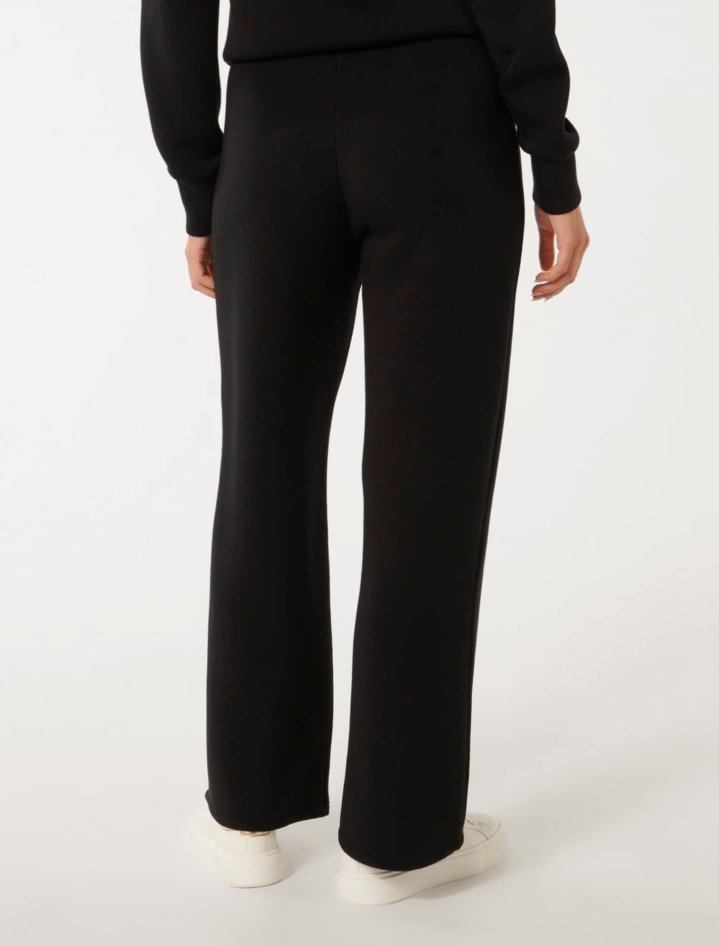 Tiana Wide Leg Sweatpants Black