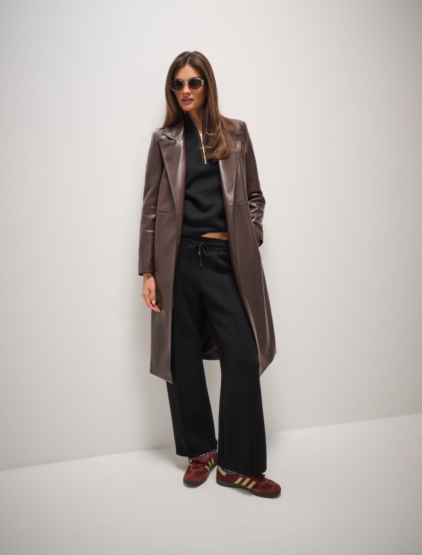 Tiana Wide Leg Sweatpants Black