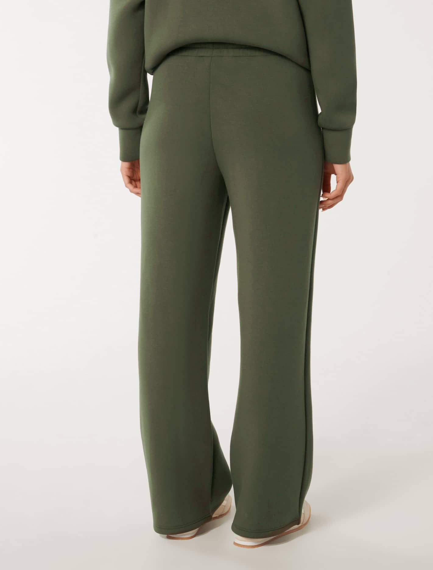 Tiana Wide Leg Sweatpants Olive Green