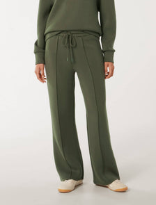 Tiana Wide Leg Sweatpants Olive Green