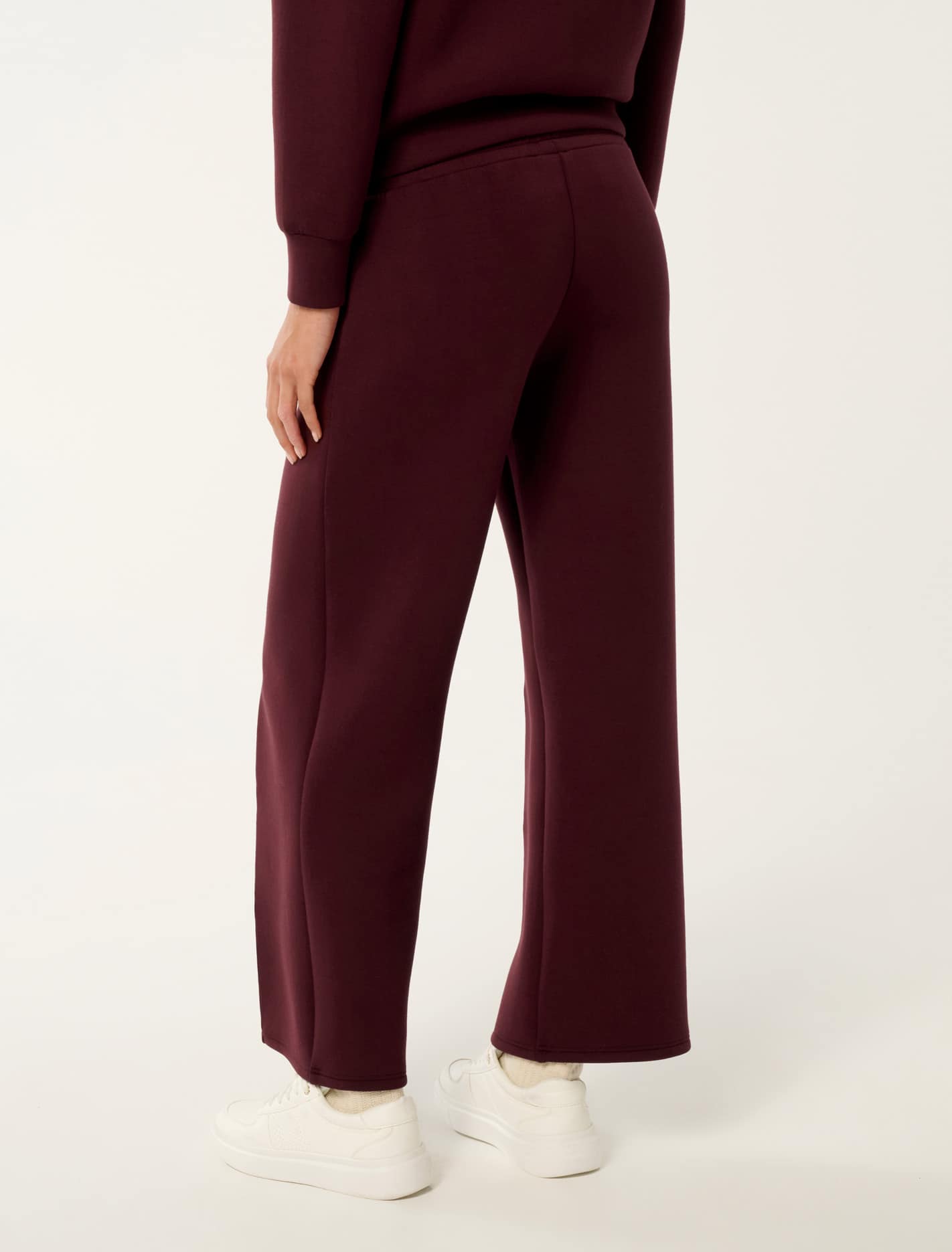 Tiana Wide Leg Joggers Deep Maroon