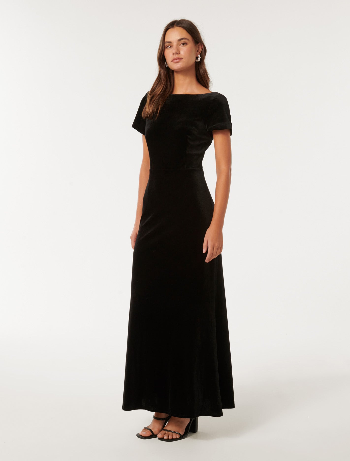 Violet Velvet Maxi Black