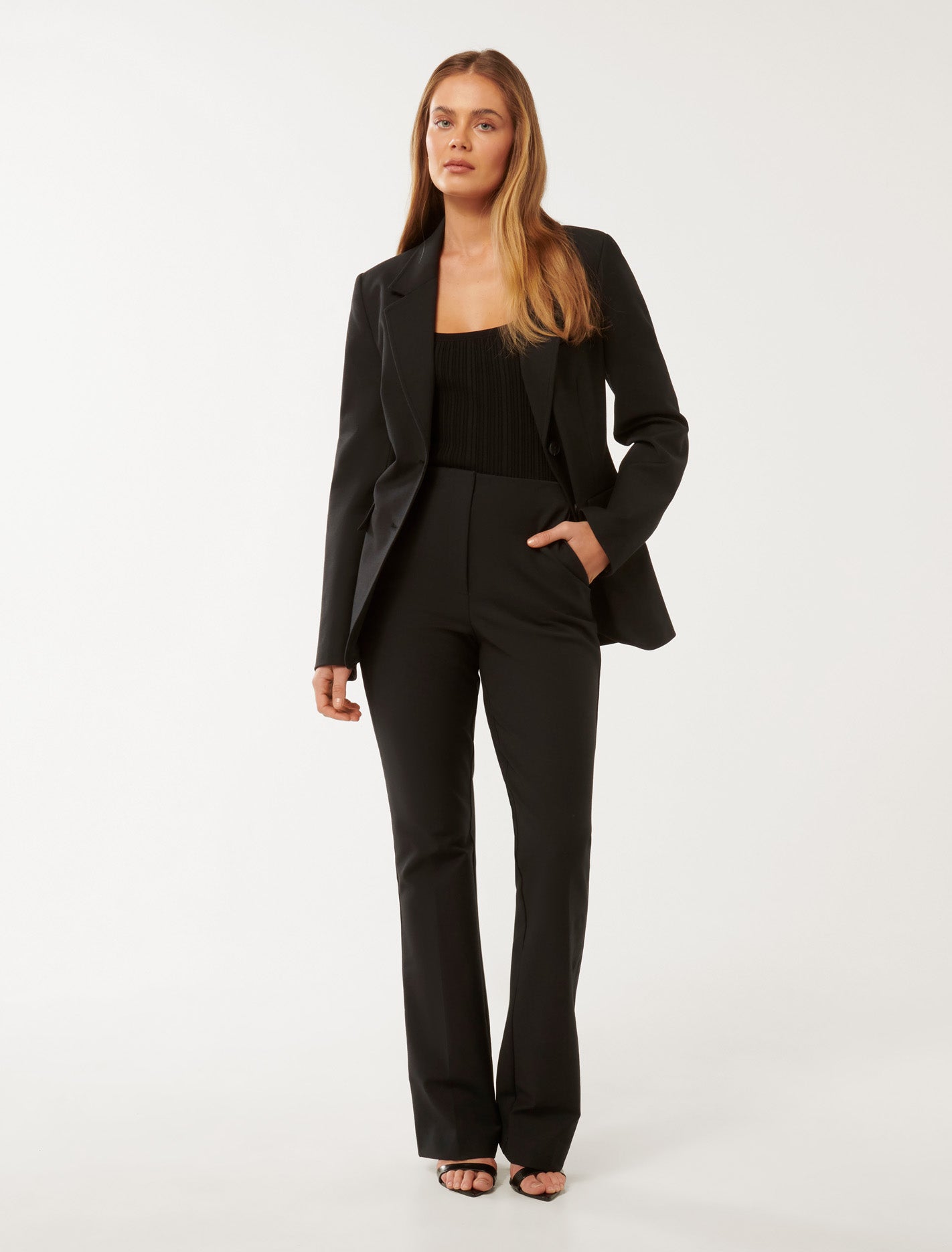 Emerson Flare Pants Black Suit