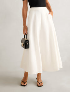 Georgina Godet Skirt Porcelain