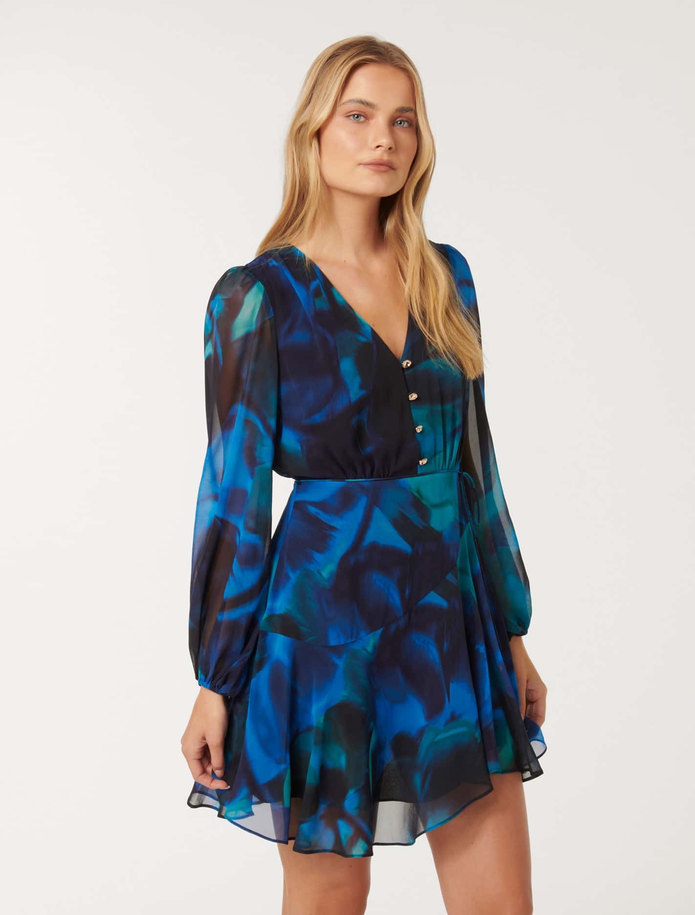 Tamara Asymm Mini Dress Rosalia Floral