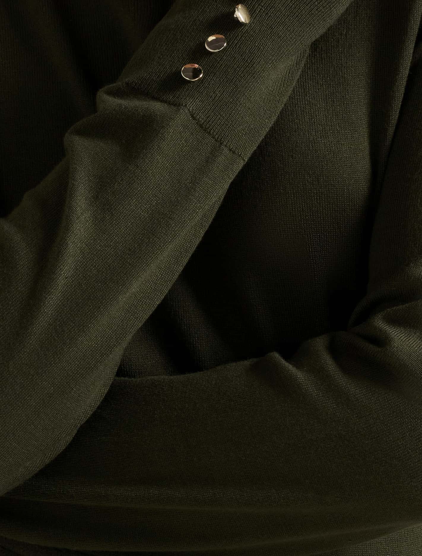 Katie Crew Neck Sweater Green Ivy
