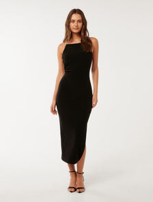 Andrea Embellished Back Midi Black