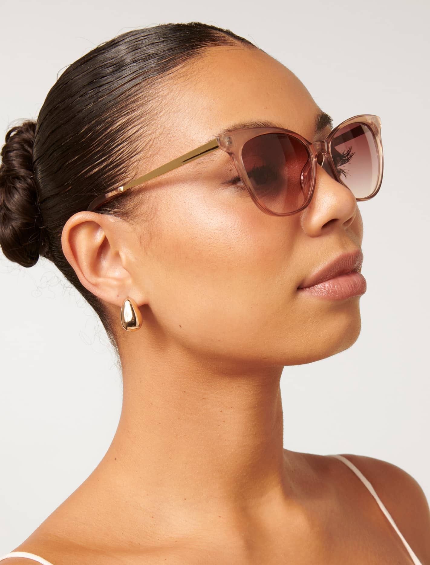 Freya Cateye Sunglasses Blush/ Gold