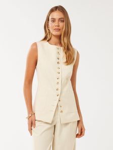 Cian Waistcoat Coconut Marle Suit