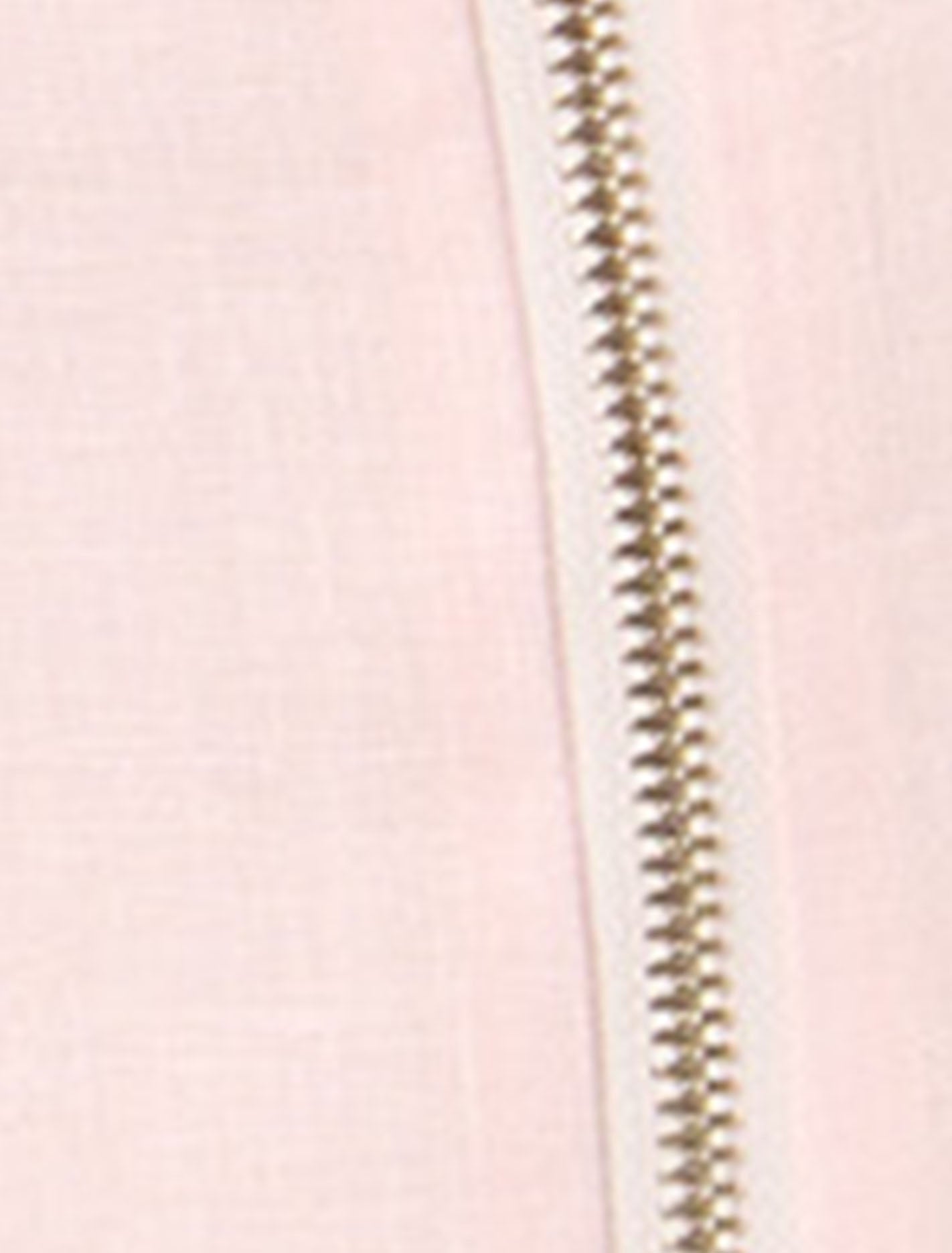 Bronte Linen Zip Detail Midi Pink Marshmallow