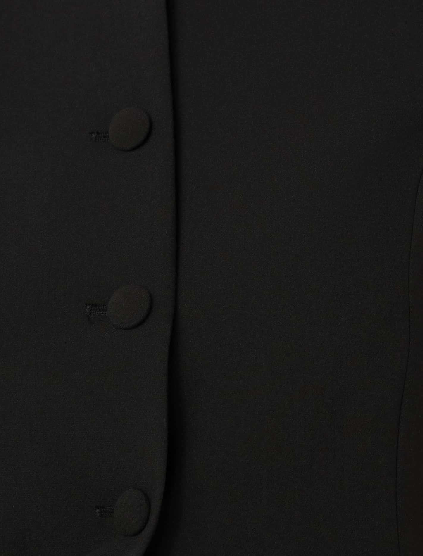 Toni High Neck Waistcoat Black