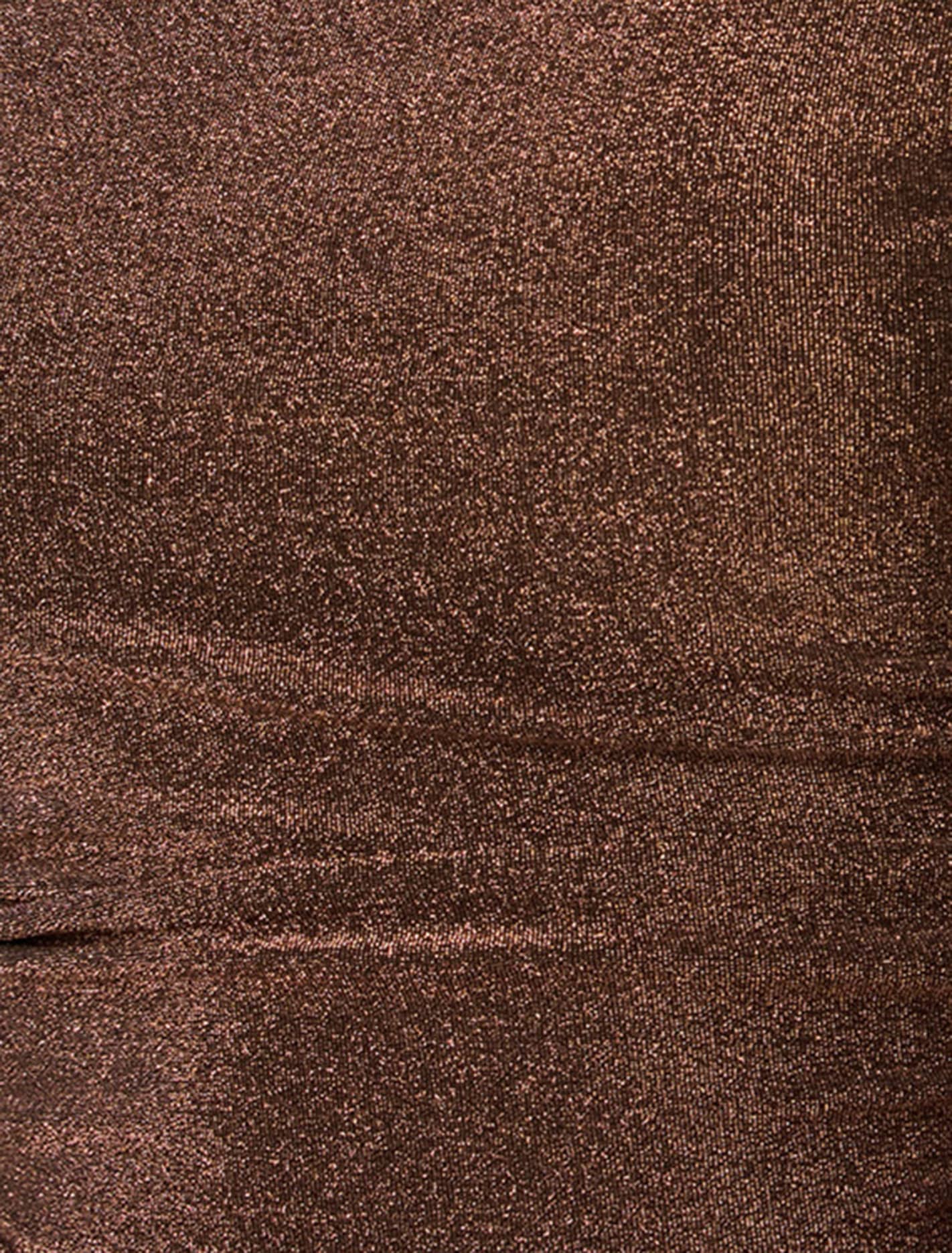 Mia Twist Shoulder Top Bronze